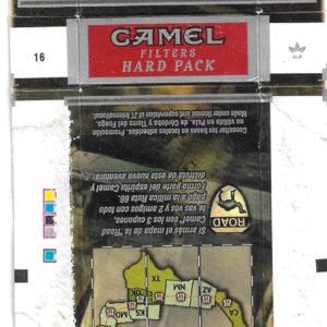 MARQUILLA CAMEL 10 CIGARRILLOS INDUSTRIA ARGENTINA BOX