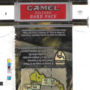 MARQUILLA CAMEL 10 CIGARRILLOS INDUSTRIA ARGENTINA BOX