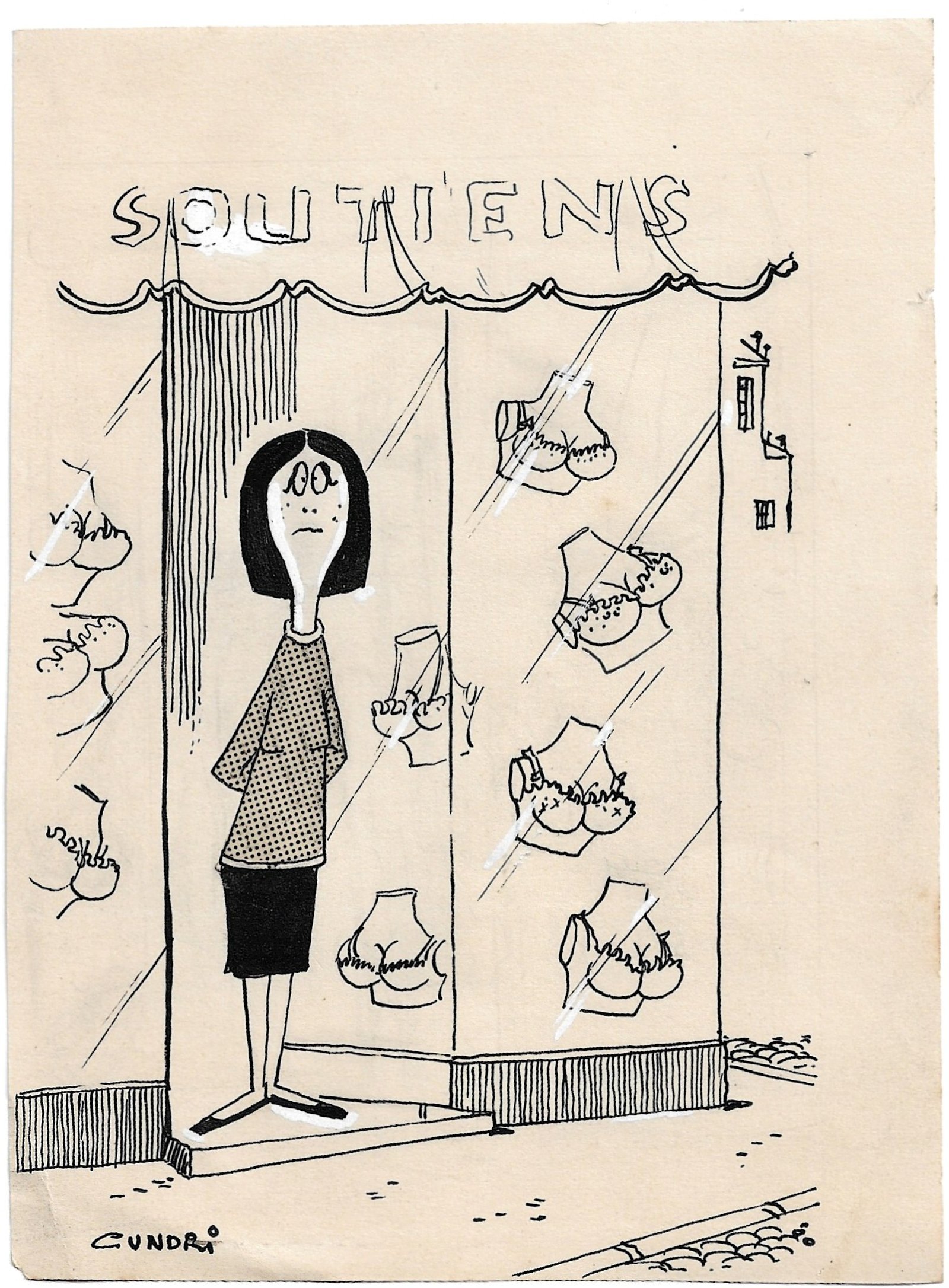 CARICATURA CHISTE ORIGINAL REVISTA CUNDRI