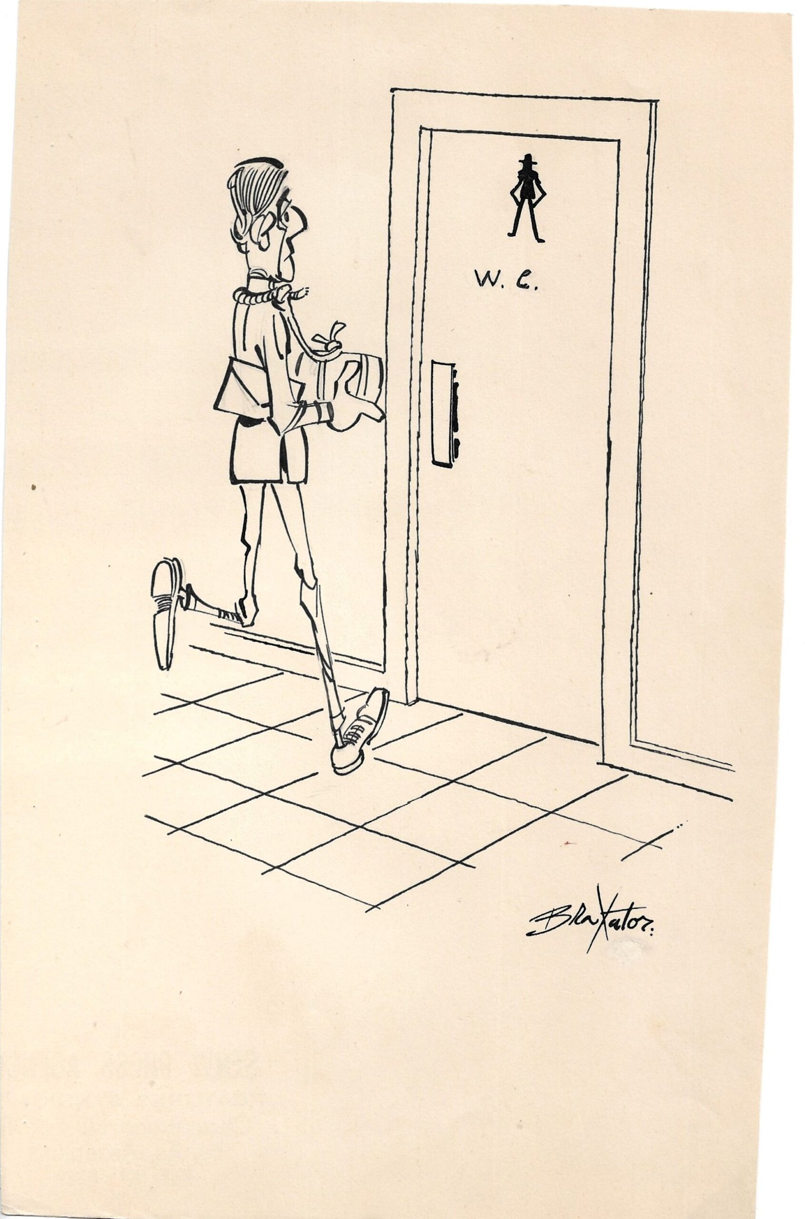 CARICATURA CHISTE ORIGINAL REVISTA SERVI PRESS AGENCY