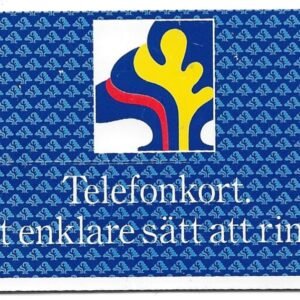 TARJETA TELEFONICA SUECIA 30 UNIDADES PUBLICIDAD 1995