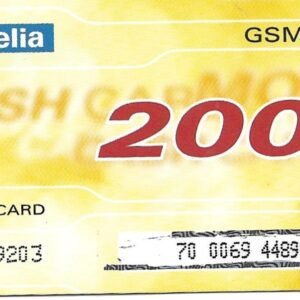 TARJETA DE DINERO DE TELIA 200.-