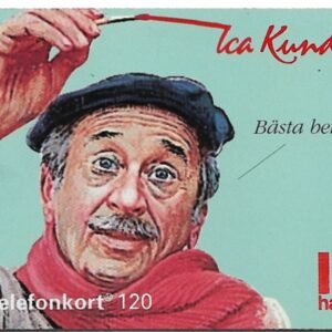 TARJETA TELEFONICA SUECIA 120 UNIDADES ICA KINDKART 1994