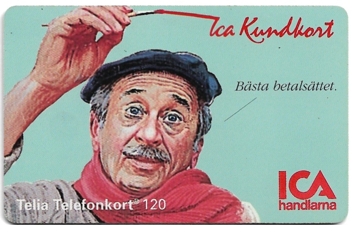TARJETA TELEFONICA SUECIA 120 UNIDADES ICA KINDKART 1994