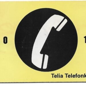 TARJETA TELEFONICA SUECIA 120 UNIDADES PUBLICIDAD 1994