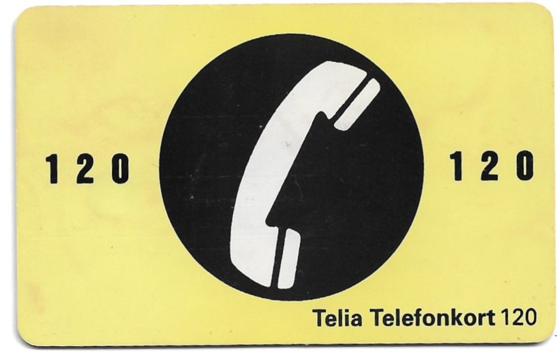 TARJETA TELEFONICA SUECIA 120 UNIDADES PUBLICIDAD 1994