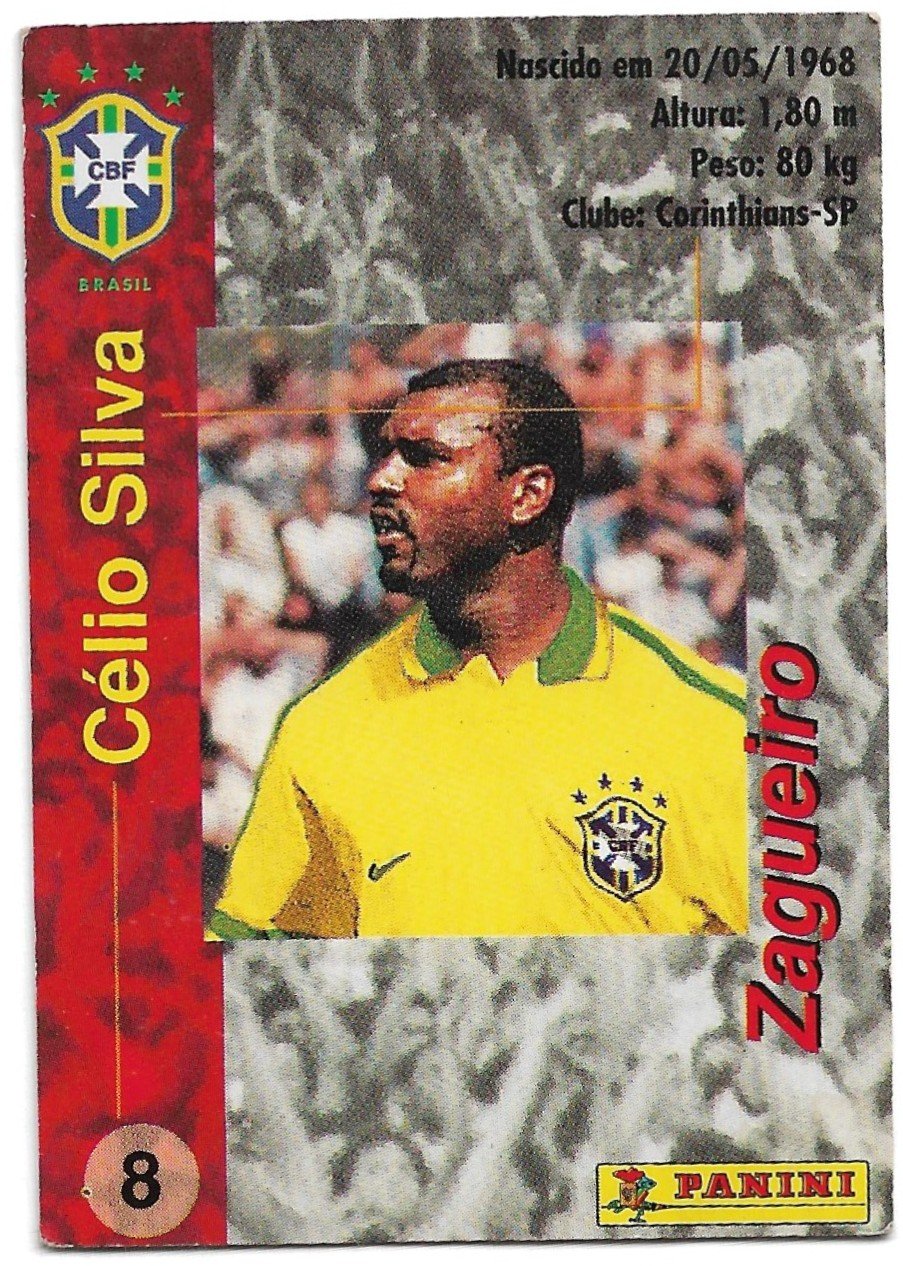 TARJETA PANIFICADOS PANINI Y COCA COLA CÉLIO SILVA N°8