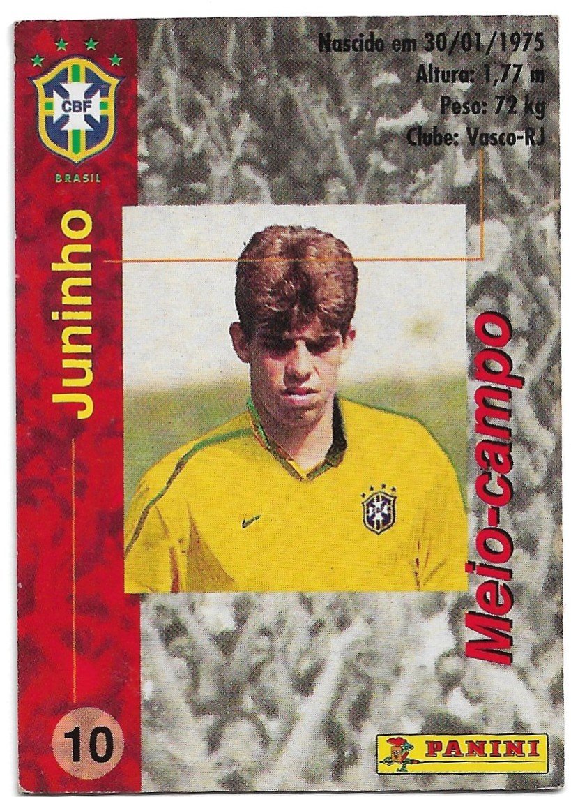 TARJETA PANIFICADOS PANINI Y COCA COLA JUNINHO N°10