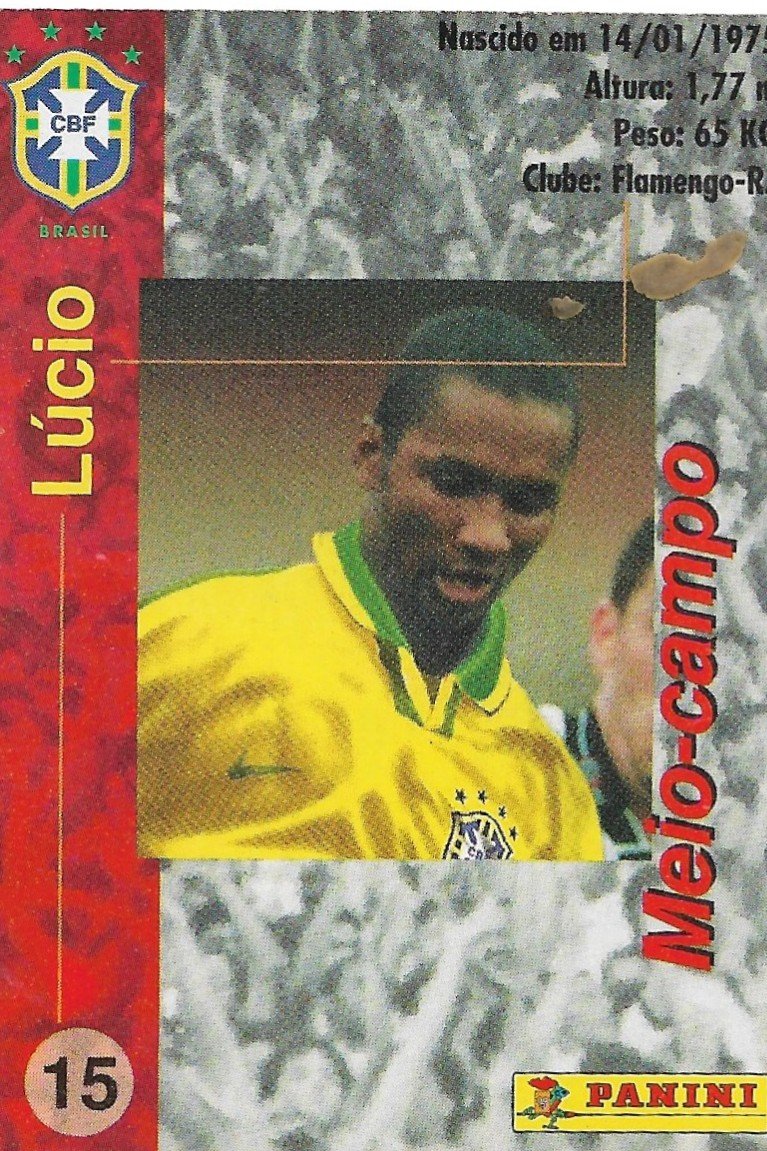 TARJETA PANIFICADOS PANINI Y COCA COLA N°16 LÚCIO