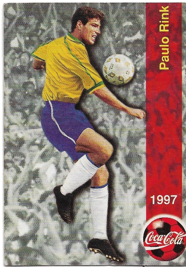 TARJETA PANIFICADOS PANINI Y COCA COLA N°7 PAULO RINK