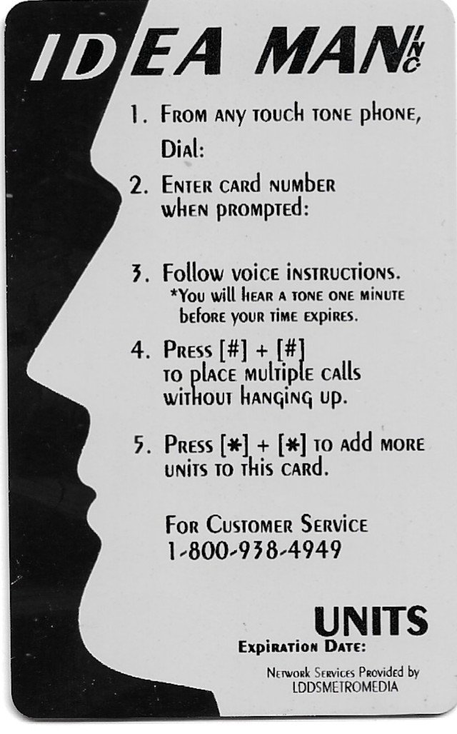 TARJETA TELEFONICA PREPAGAIDEA MAN