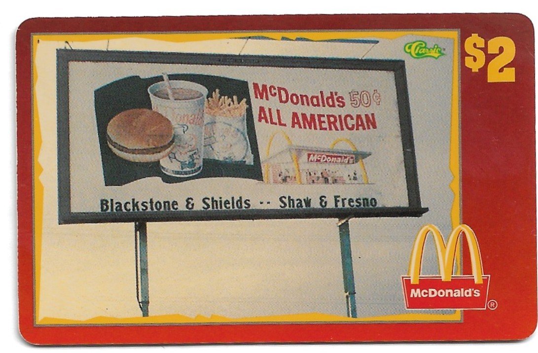 TARJETA TELEFONICA PREPAGA EDICIÓN MCDONALD ´S $2