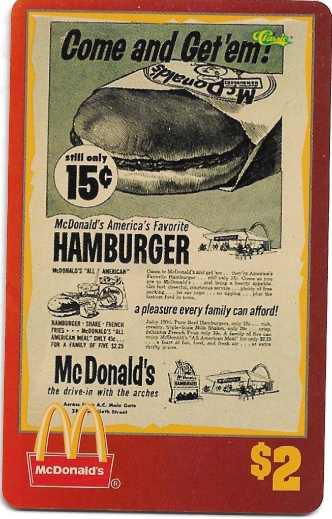 TARJETA TELEFONICA PREPAGA EDICIÓN MCDONALD ´S $2