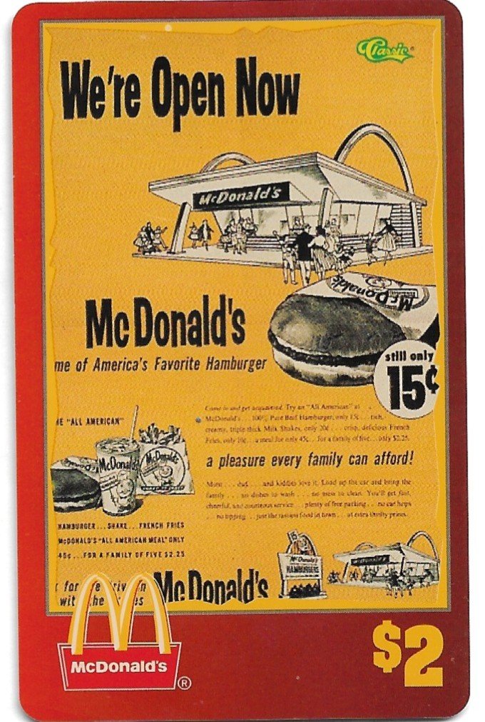 TARJETA TELEFONICA PREPAGA EDICIÓN MCDONALD ´S $2
