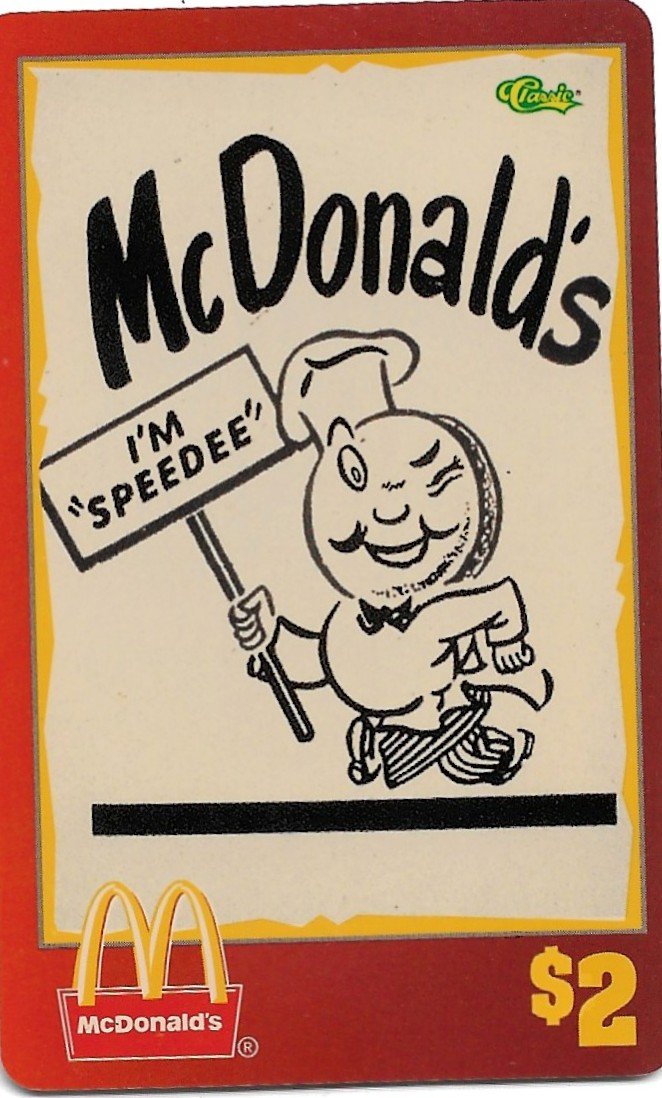 TARJETA TELEFONICA PREPAGA EDICIÓN MCDONALD ´S $2