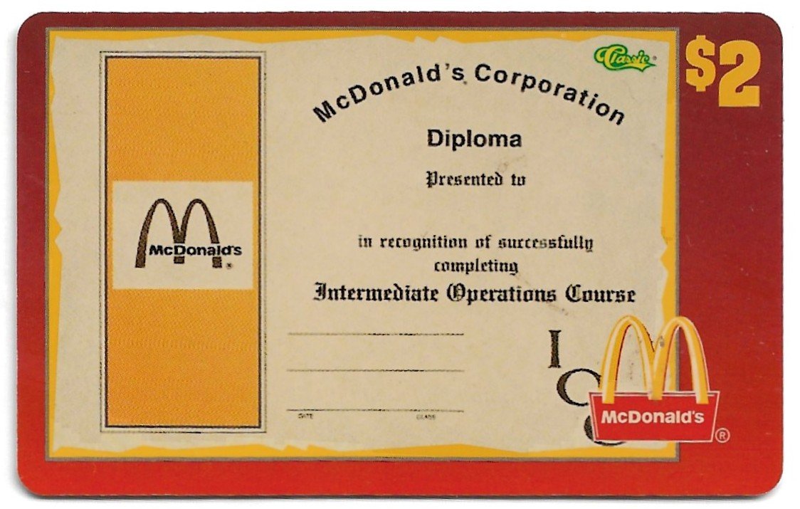 TARJETA TELEFONICA PREPAGA EDICIÓN MCDONALD ´S $2