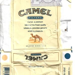 MARQUILLA CAMEL 10 CIGARRILLOS INDUSTRIA ARGENTINA BOX
