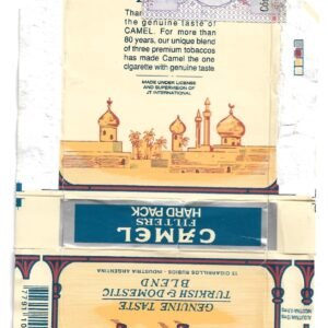 MARQUILLA CAMEL 10 CIGARRILLOS INDUSTRIA ARGENTINA BOX