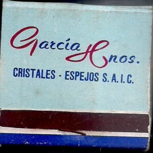 CARTERITA DE FOSFORO GARCIA HNOS CRISTALES Y ESPEJOS