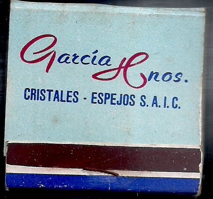 CARTERITA DE FOSFORO GARCIA HNOS CRISTALES Y ESPEJOS