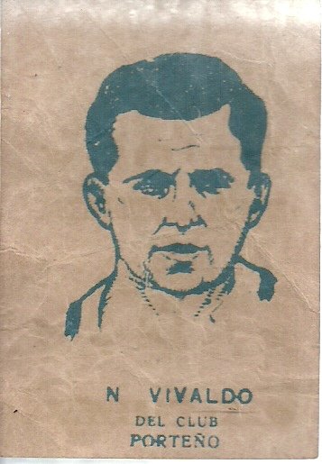 FIGURITA ARGENTINA FUTBOL VIVALDO PORTEÑO 1928 AGUILA