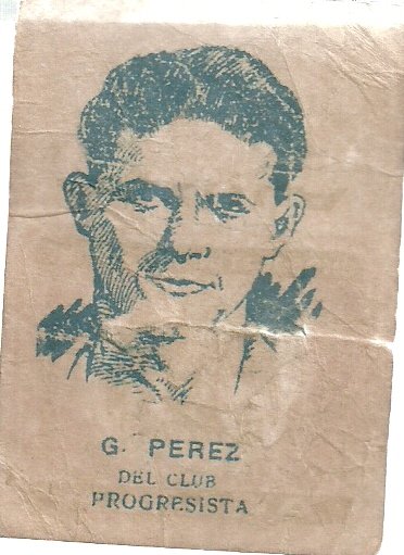 FIGURITA ARGENTINA FUTBOL G. PEREZ - PROGRESISTA 1928 AGUILA