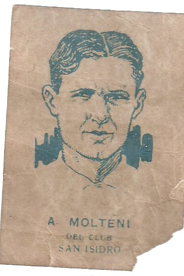 FIGURITA ARGENTINA FUTBOL MOLTENI - SAN ISIDRO 1928 AGUILA