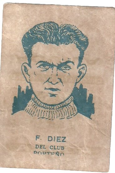 FIGURITA ARGENTINA FUTBOL DIEZ - PORTEÑO 1928 AGUILA