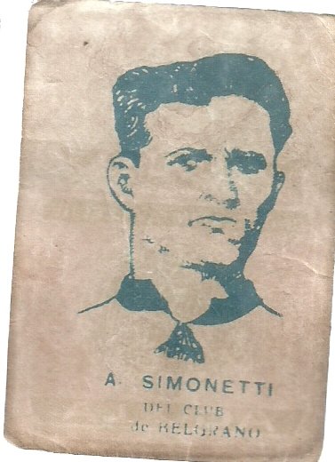 FIGURITA ARGENTINA FUTBOL SIMONETTI- D. BELGRANO 1928 AGUILA