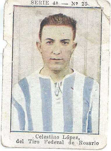 FIGURITA ARGENTINA CIG. DOLAR FUTBOL CELESTINO LOPEZ TIRO FEDERAL ROSARIO