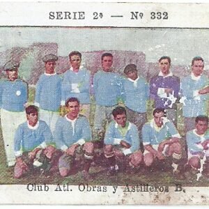 FIGURITA ARGENTINA CIG. DOLAR FUTBOL CLUB OBRAS Y ASTILLEROS N°332