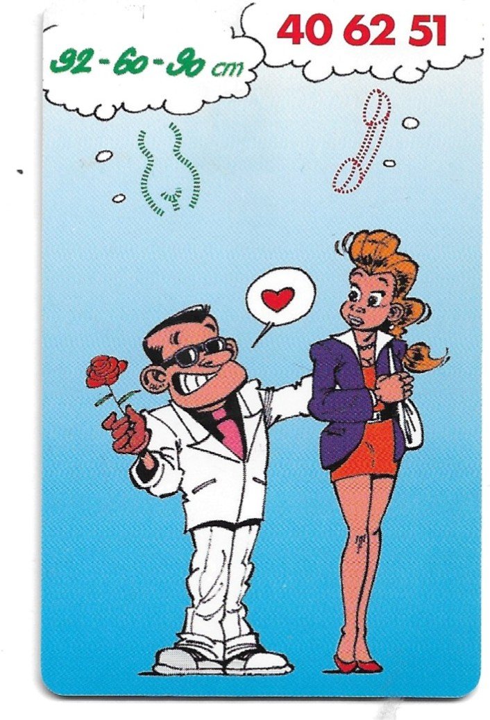 TARJETA TELEFÓNICA LUXEMBURGO 25 UNIDADES CARICATURA 1997