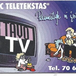 TARJETA TELEFONICA LITUANIA 50 UNIDADES TAVOTV