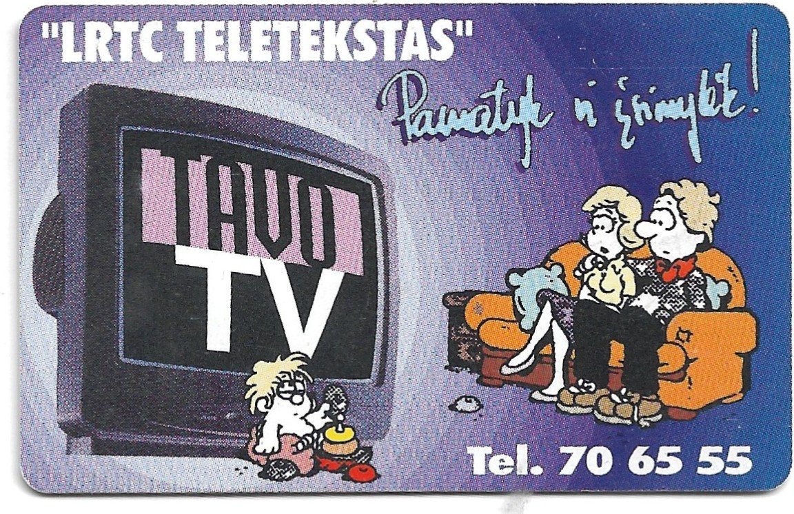 TARJETA TELEFONICA LITUANIA 50 UNIDADES TAVOTV