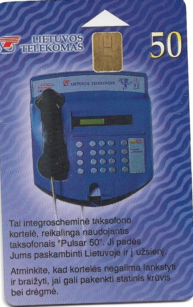 TARJETA TELEFONICA LITUANIA 50 UNIDADES PUBLICIDAD