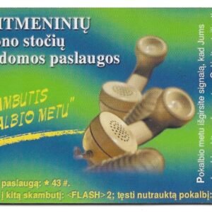 TARJETA TELEFONICA LITUANIA 50 UNIDADES SKATMENINIU