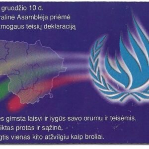 TARJETA TELEFONICA LITUANIA 50 UNIDADES PUBLICIDAD