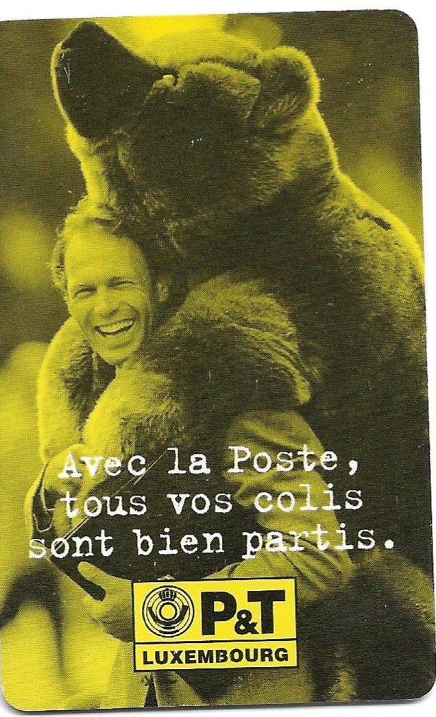 TARJETA TELEFONICA LUXEMBURGO 50 UNIDADES PUBLICIDAD 1996