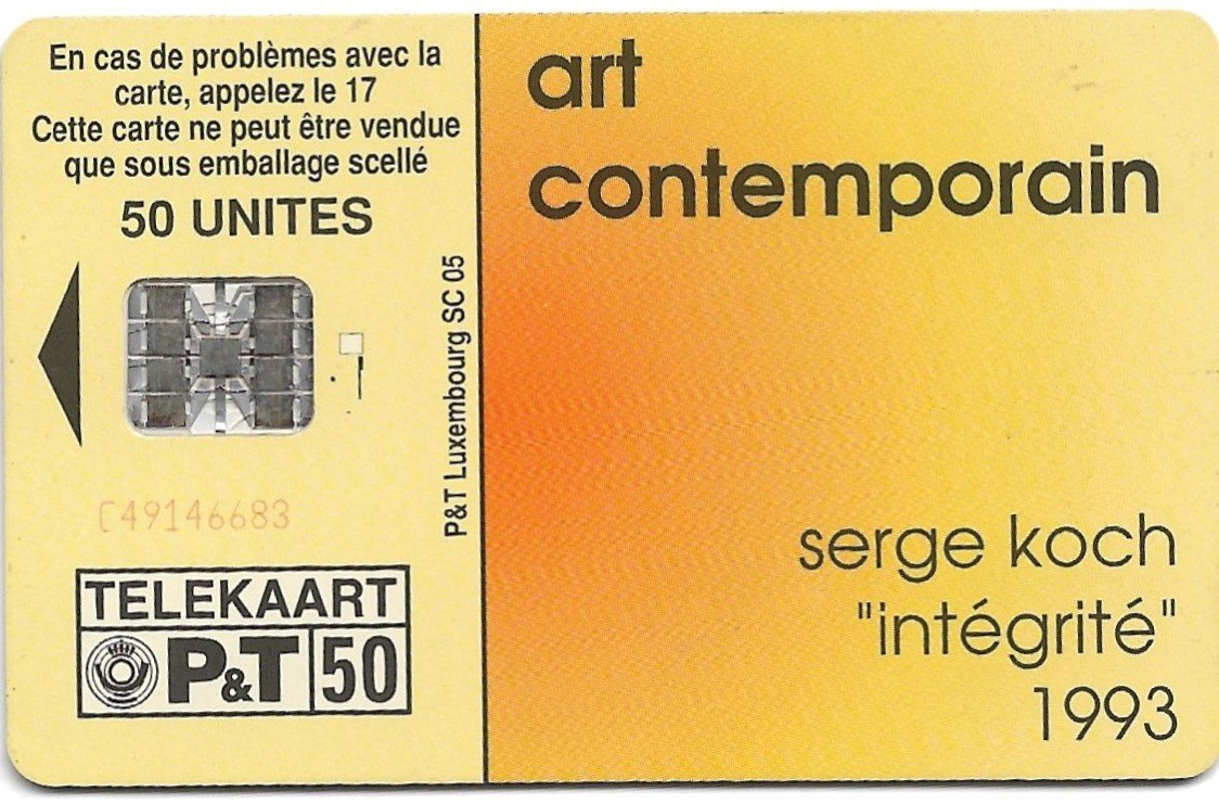 TARJETA TELEFONICA LUXEMBURGO 50 UNIDADES ARTE