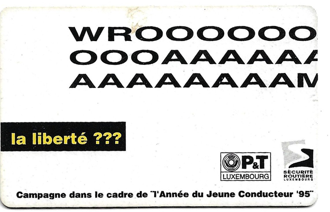 TARJETA TELEFONICA LUXEMBURGO 50 UNIDADES LIBERTAD 1995