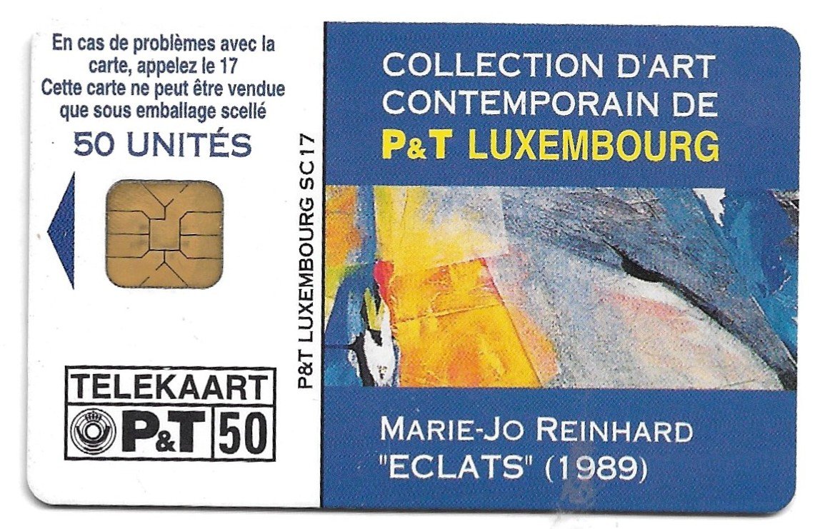 TARJETA TELEFONICA LUXEMBURGO 50 UNIDADES ARTE 1989