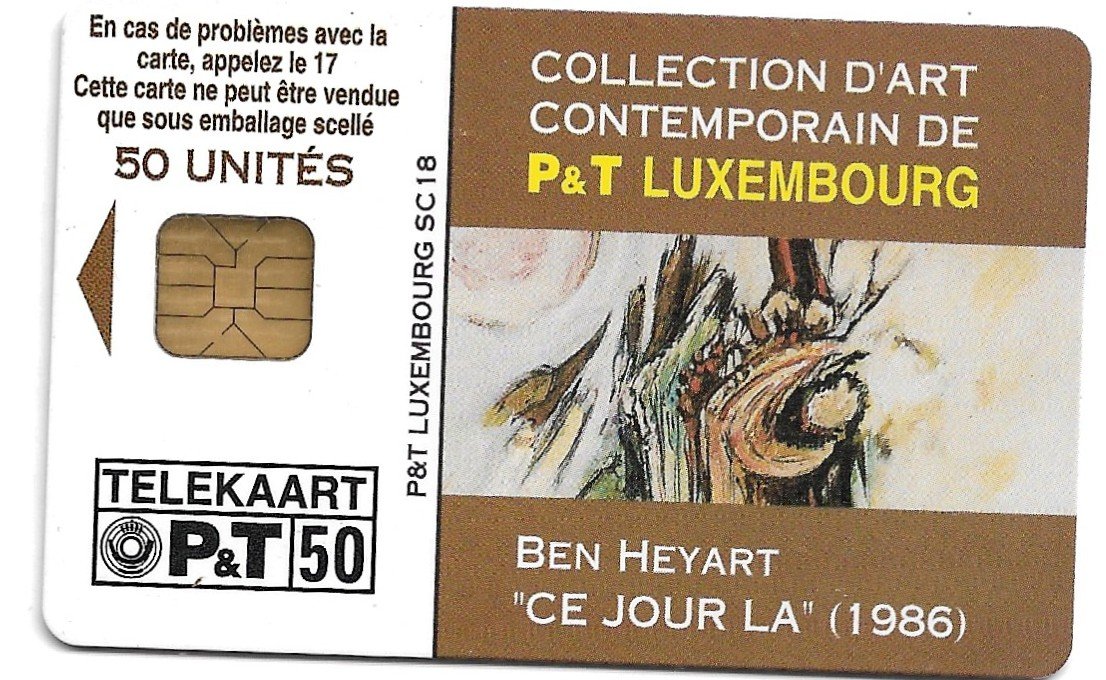 TARJETA TELEFONICA LUXEMBURGO 50 UNIDADES ARTE 1986