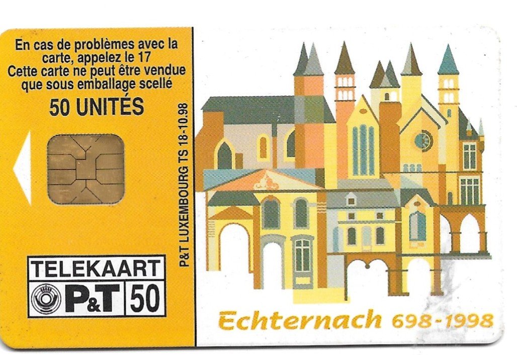 TARJETA TELEFONICA LUXEMBURGO 50 UNIDADES ECHTERNACH 1998