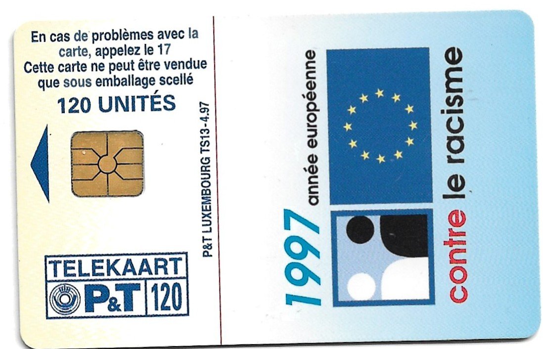 TARJETA TELEFONICA LUXEMBURGO 120 UNIDADES PUBLICIDAD 1997