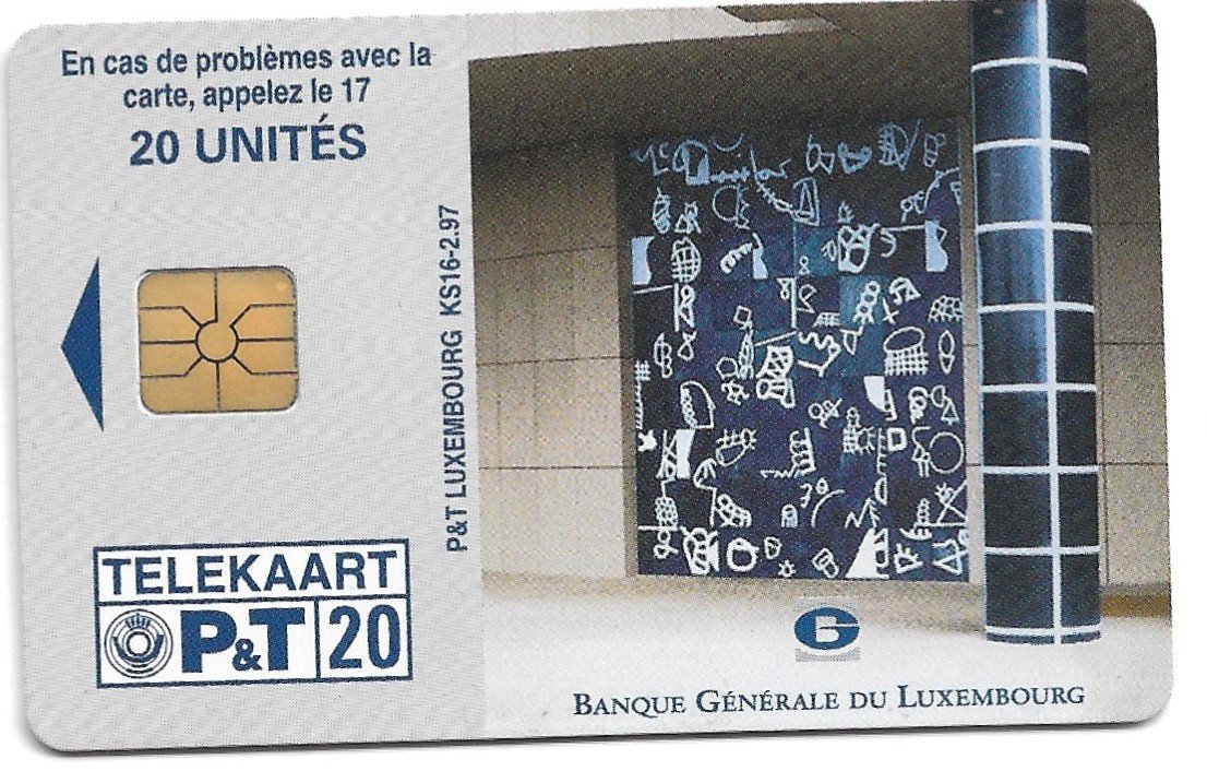 TARJETA TELEFÓNICA LUXEMBURGO 20 UNIDADES PUBLICIDAD 1997