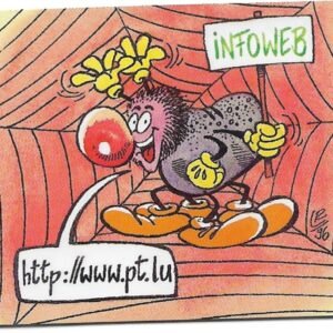 TARJETA TELEFÓNICA LUXEMBURGO 50 UNIDADES CARICATURA 1997