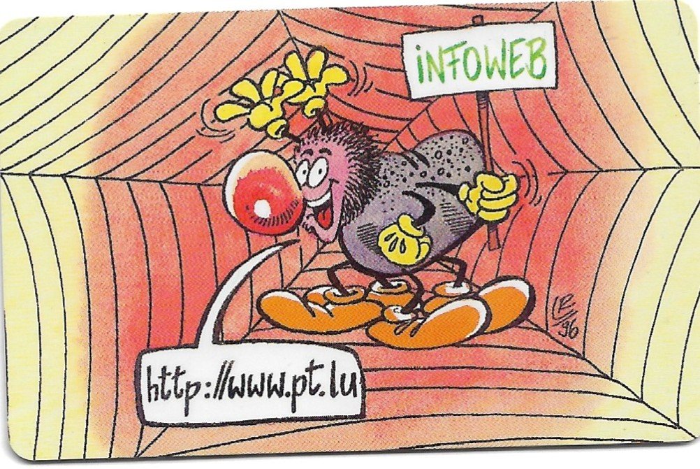 TARJETA TELEFÓNICA LUXEMBURGO 50 UNIDADES CARICATURA 1997