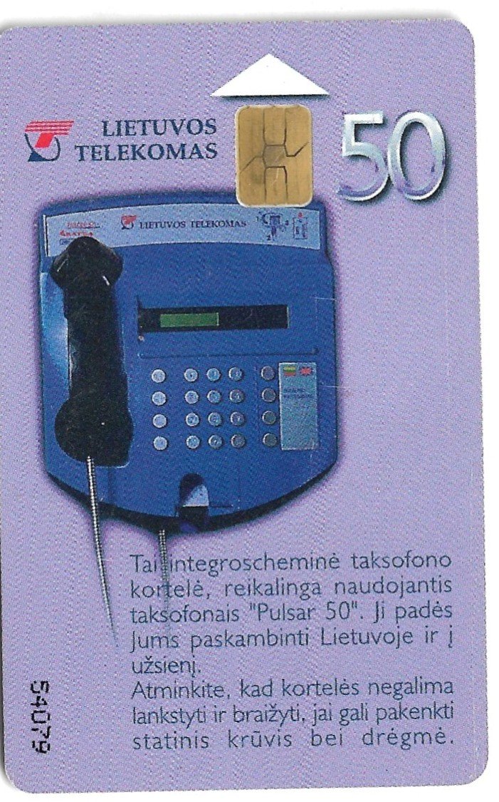 TARJETA TELEFONICA LITUANIA 50 UNIDADES TAVOTV