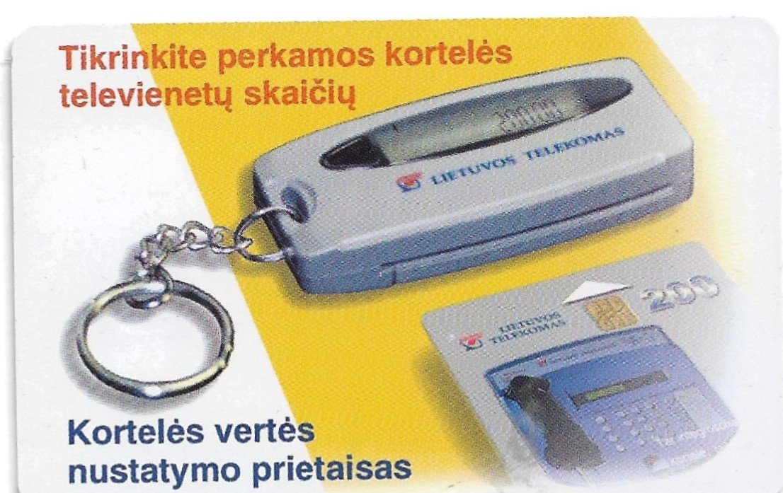 TARJETA TELEFONICA LITUANIA 50 UNIDADES PUBLICIDAD