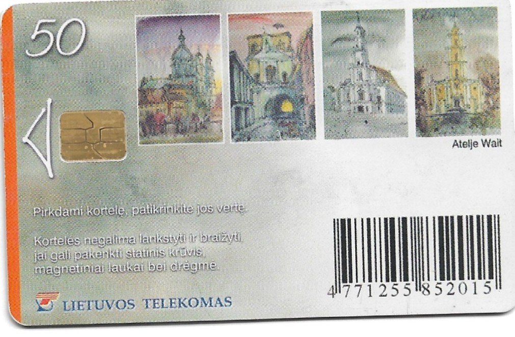 TARJETA TELEFONICA LITUANIA 50 UNIDADES ARTE
